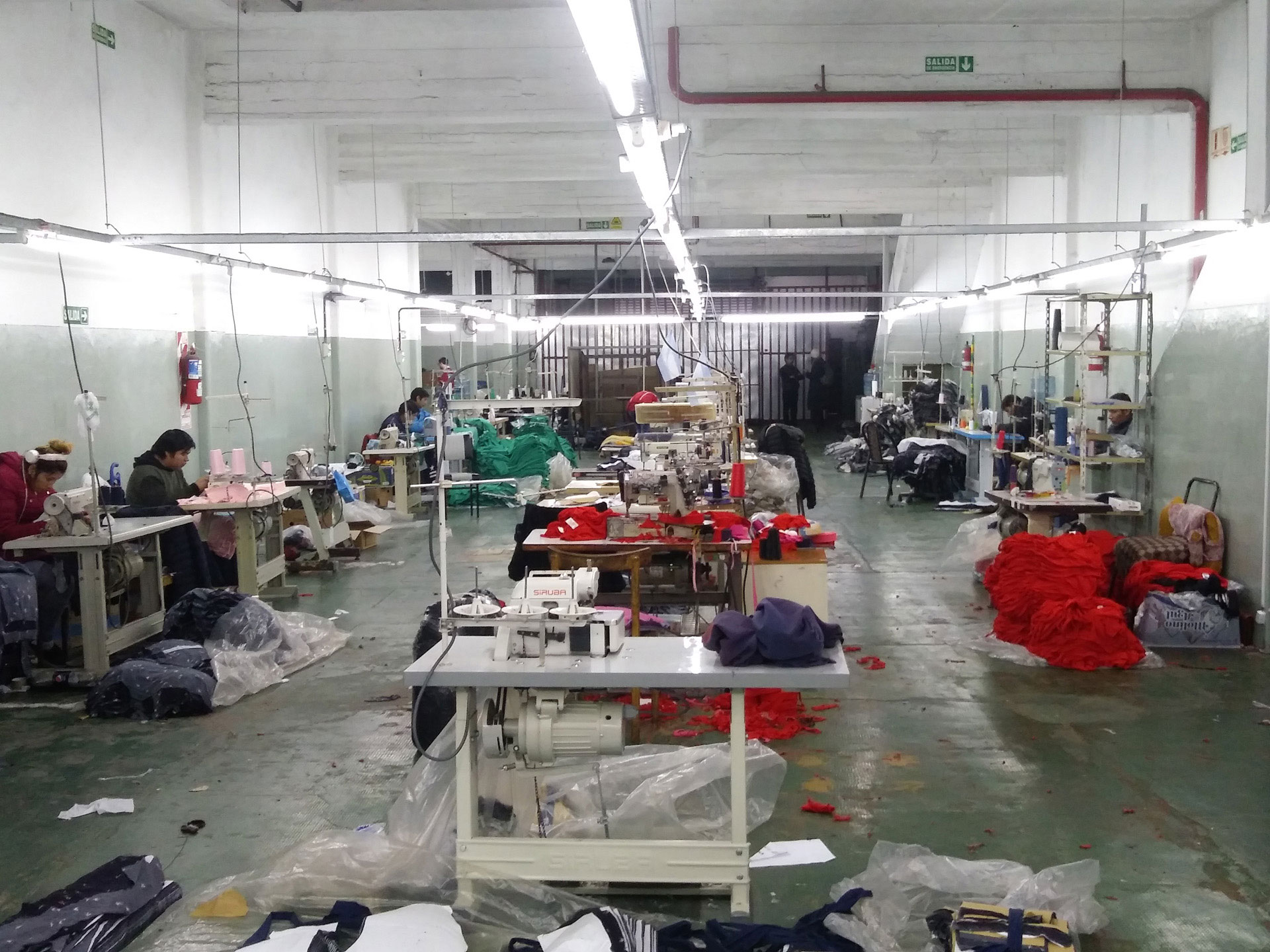 Textile workshop interior